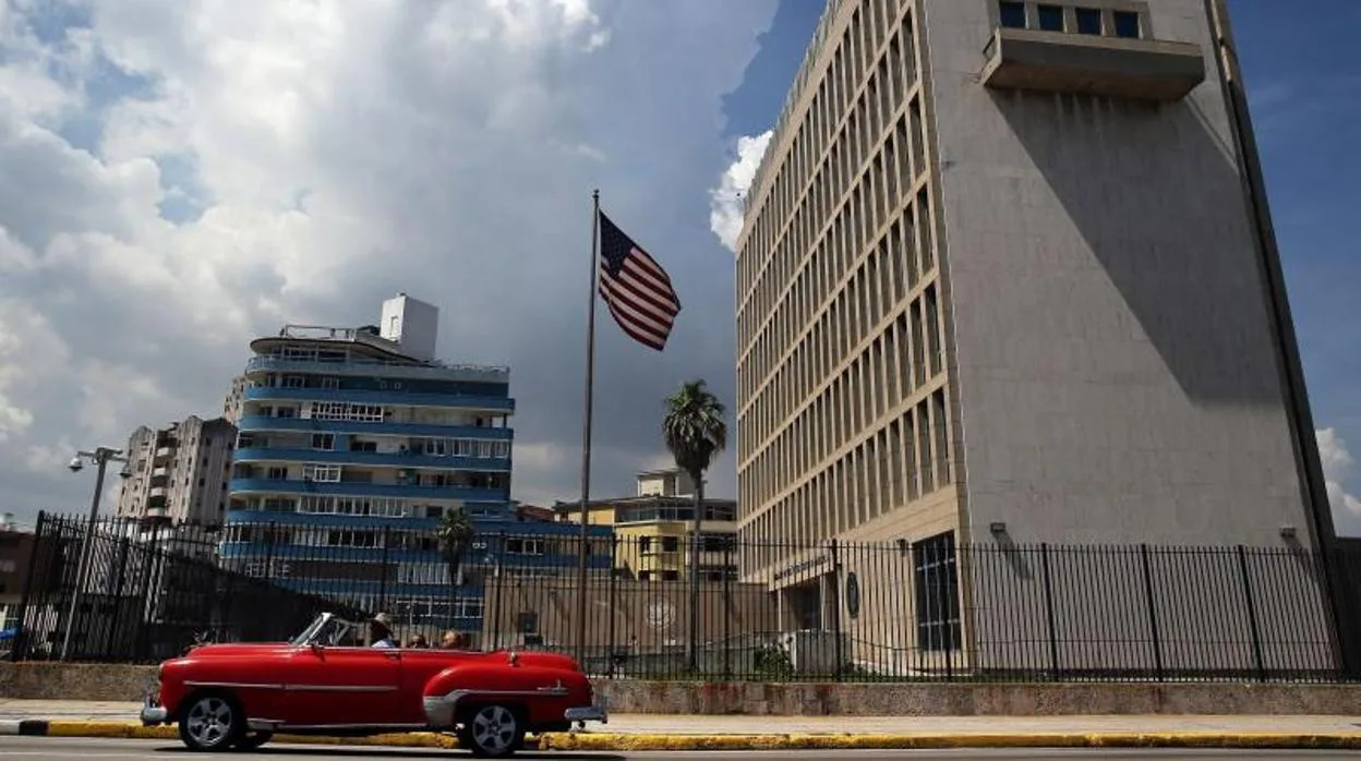 Embajada de EE.UU. en La Habana, en 2017