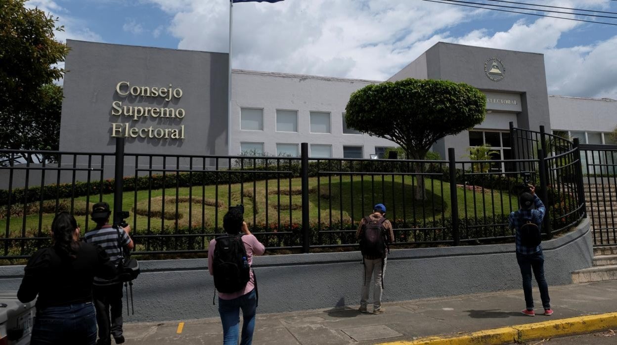 Exterior del edificio del Consejo Supremo Electoral de Nicaragua