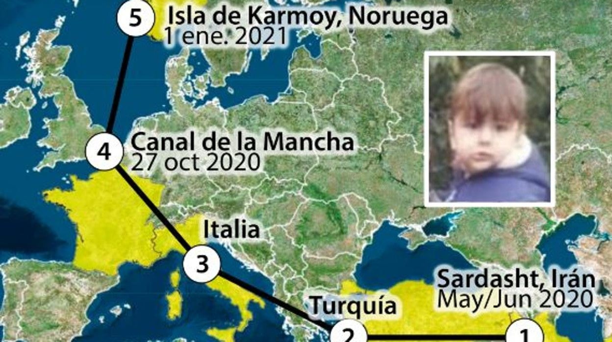 Aparece en Noruega el cadáver de un bebé que naufragó el pasado año en el canal de la Mancha