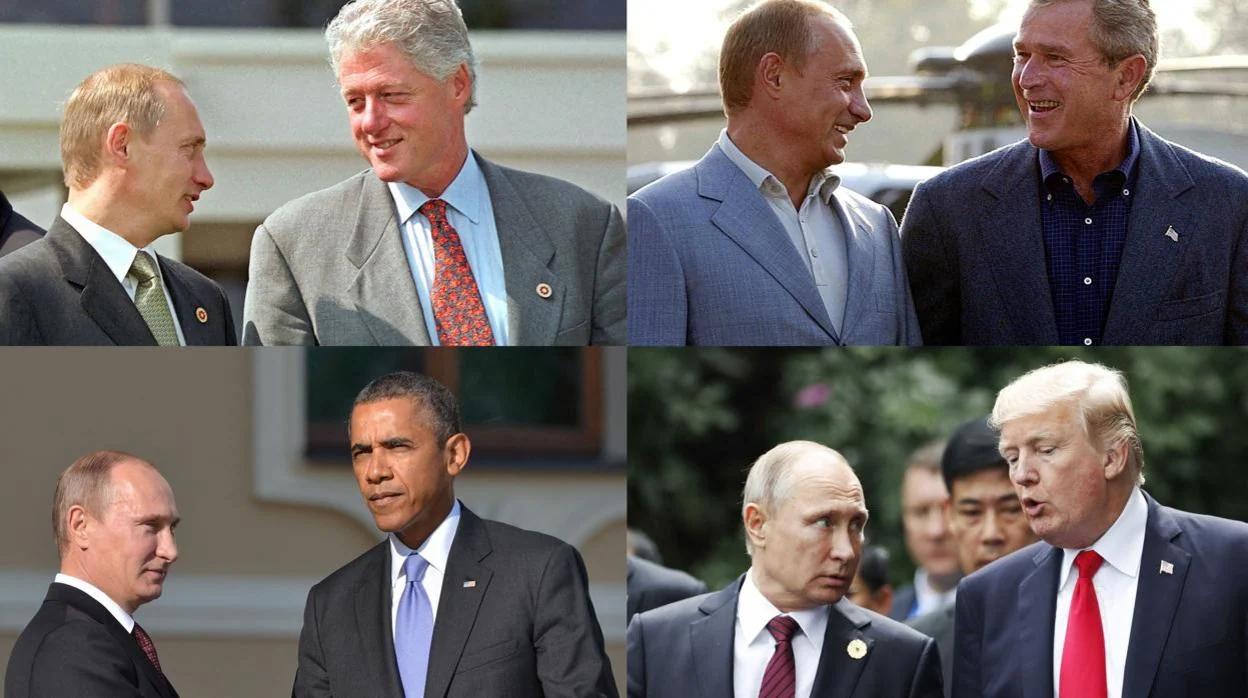 Putin con Clinton, Bush, Obama y Trump en las cumbres que tuvieron lugar desde el 2000