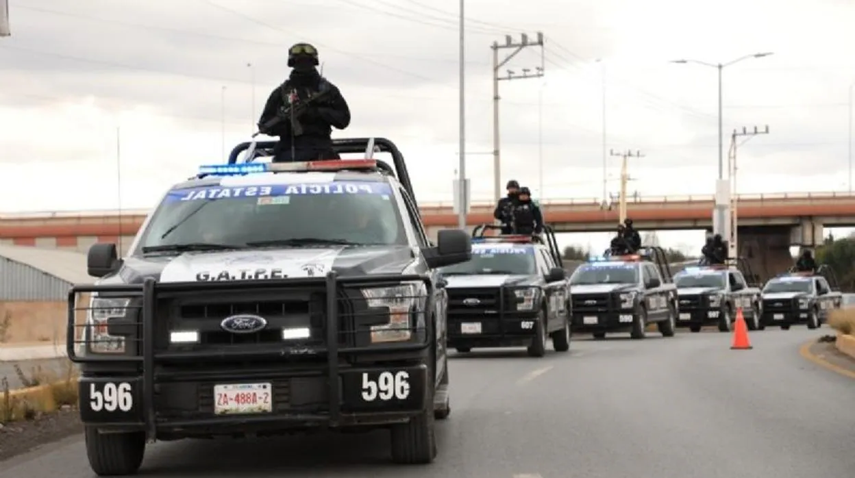 Convoy policial en Zacatecas