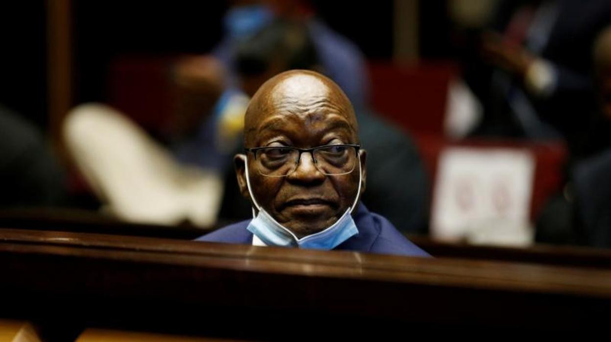 El expresidente sudafricano Jacob Zuma en el banquillo de los acusados