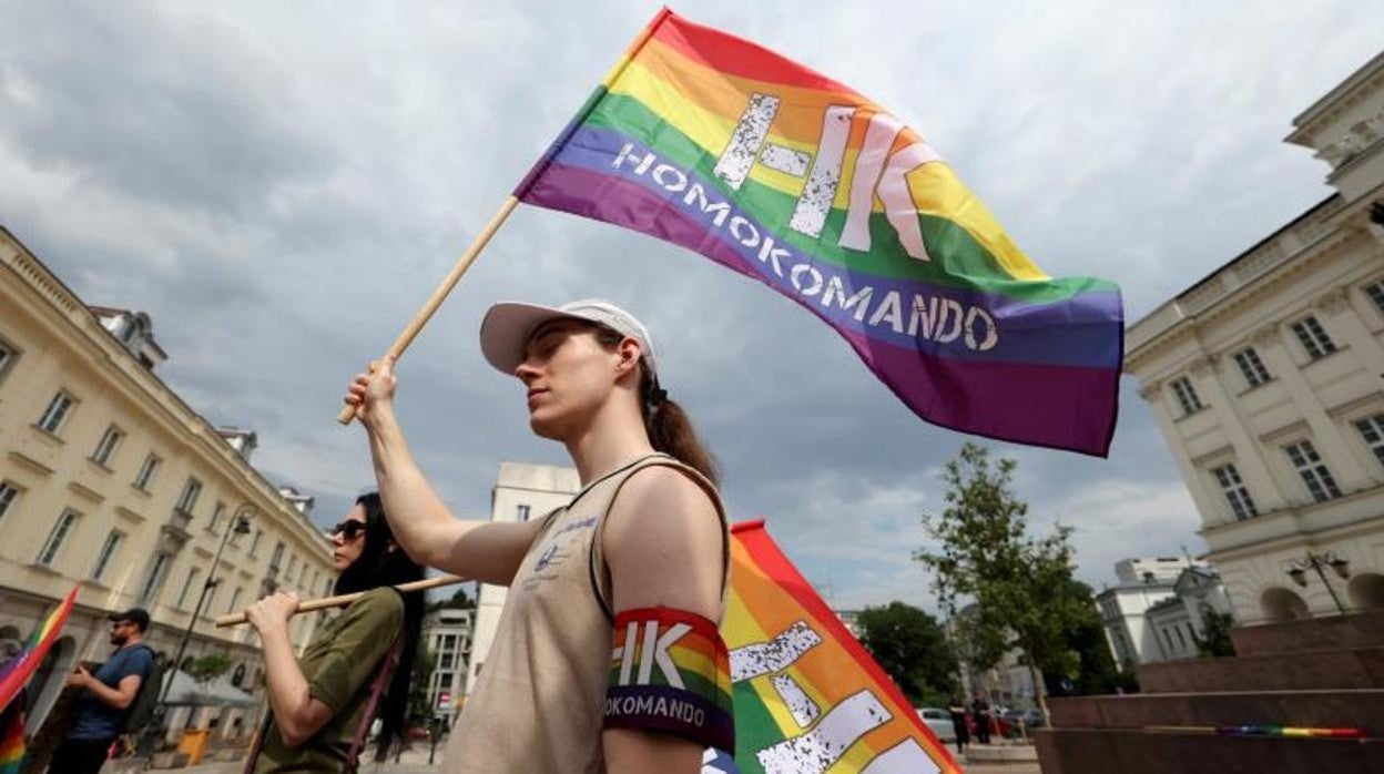 Manifestación de apoyo al colectivo Lgbt en Varsovia