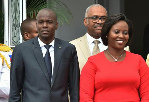 Jovenel Moïse, con su esposa Martine, en una imagen de 2018