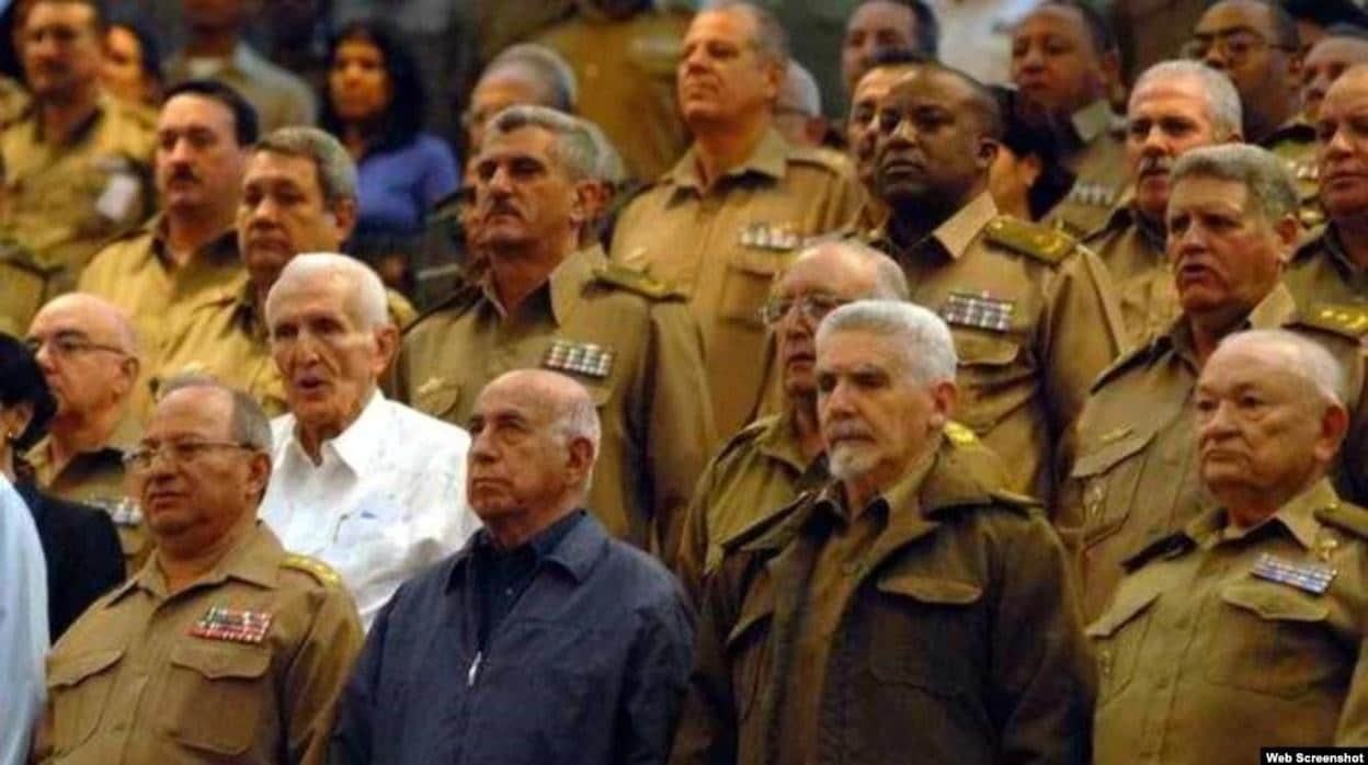 Imagen de archivo de la cúpula militar cubana