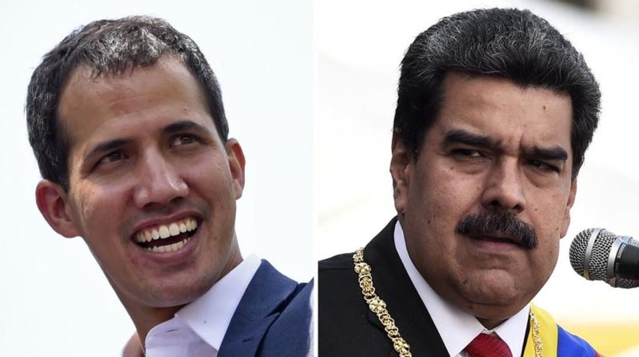 Juan Guaidó y Nicolás Maduro