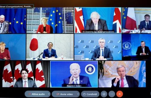 Reunión telemática del G-7