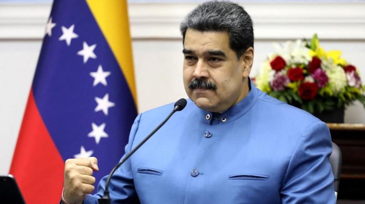 Nicolás Maduro, durante una reunión con miembros de su gabinete en el Palacio de Miraflores, en Caracas