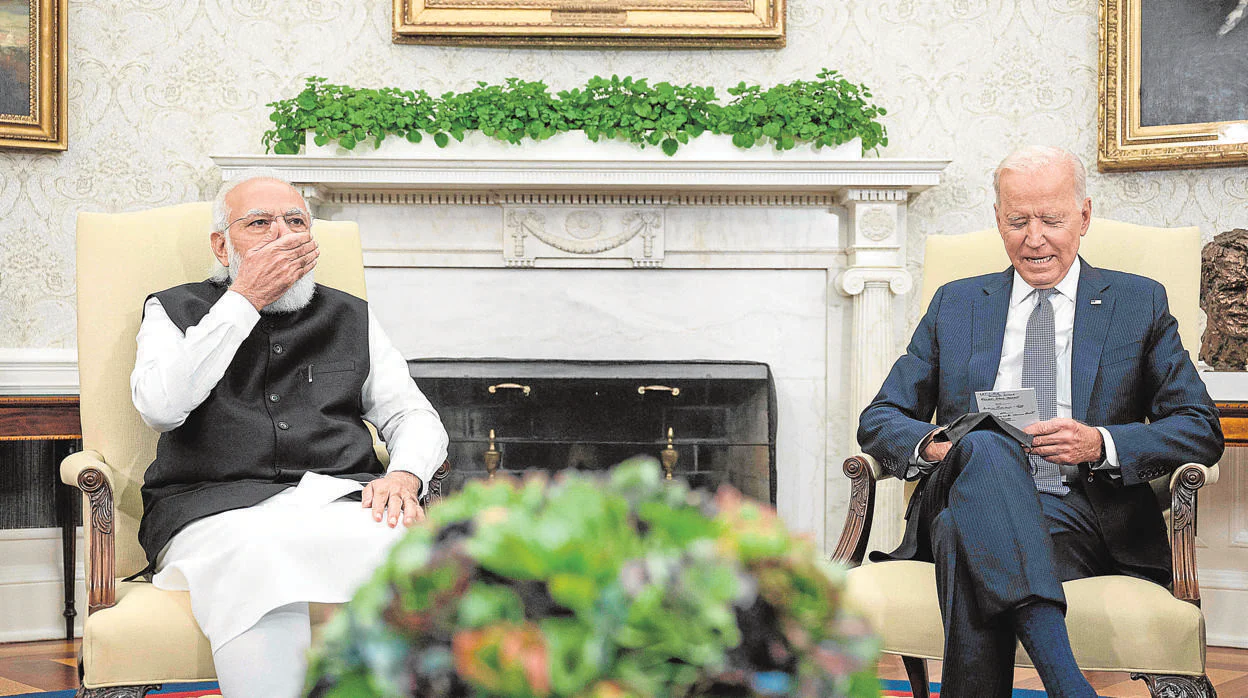 Modi y Biden en el Despacho Oval