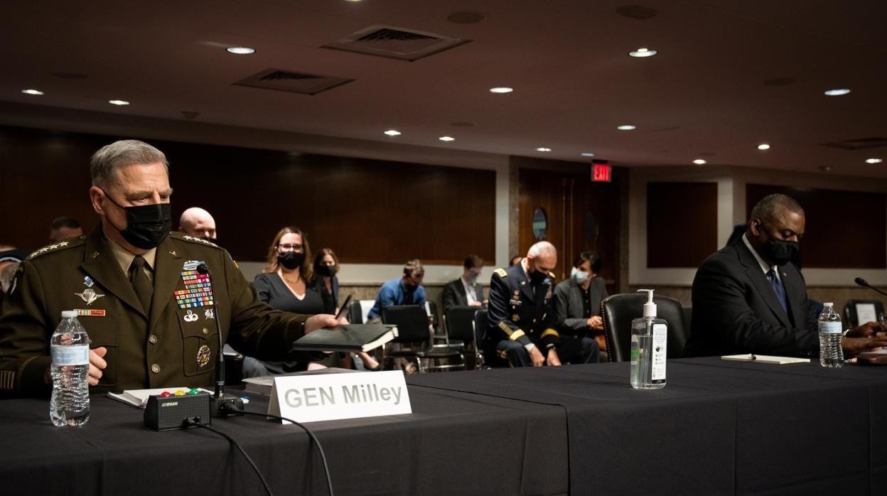 El general Mark Milley, durante su comparecencia este martes ante el Senado de EE.UU: