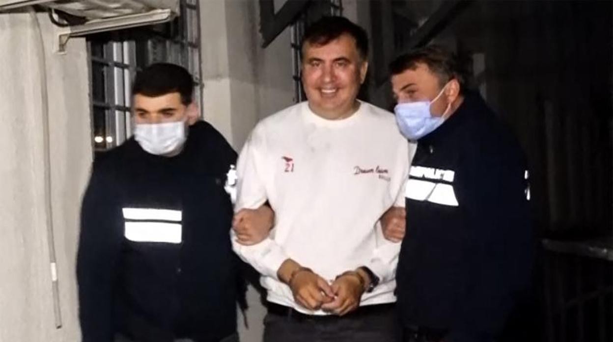 El expresidente de Georgia Mijaíl Saakashvili, tras su detención