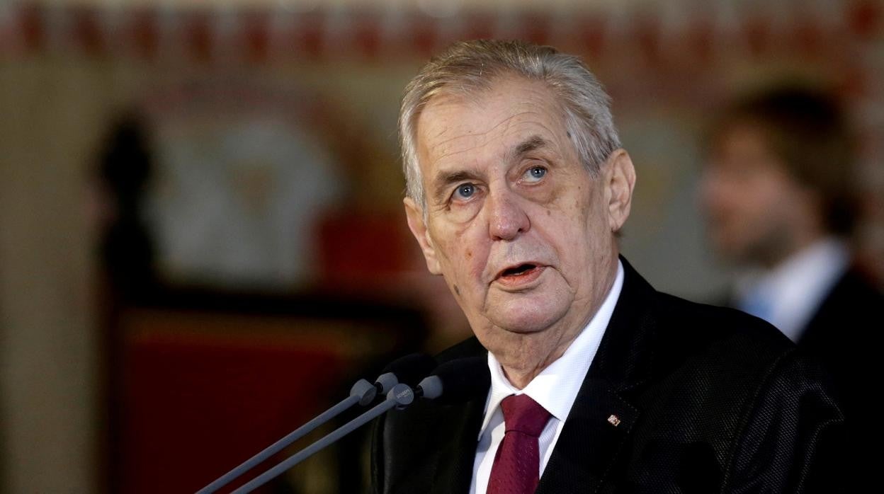 El presidente de la República Checa, Milos Zeman