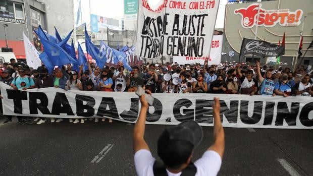 Protestan contra Alberto Fernández en la gran fiesta peronista