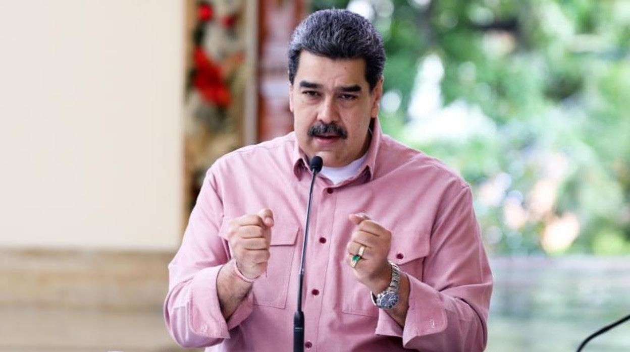 Nicolás Maduro, en una transmisión de televisión el pasado domingo en Caracas