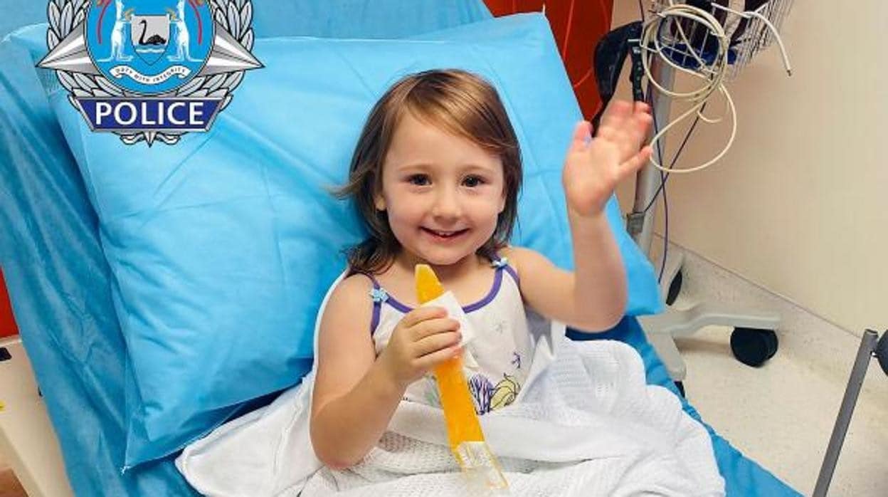 Cleo Smith se recupera en un hospital de Australia Occidental tras ser rescatada