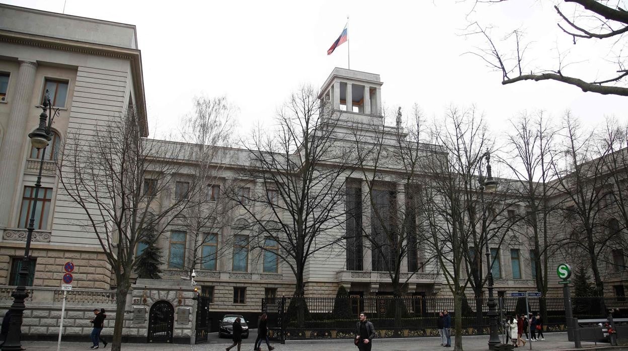 Foto de archivo de la Embajada rusa en Berlín