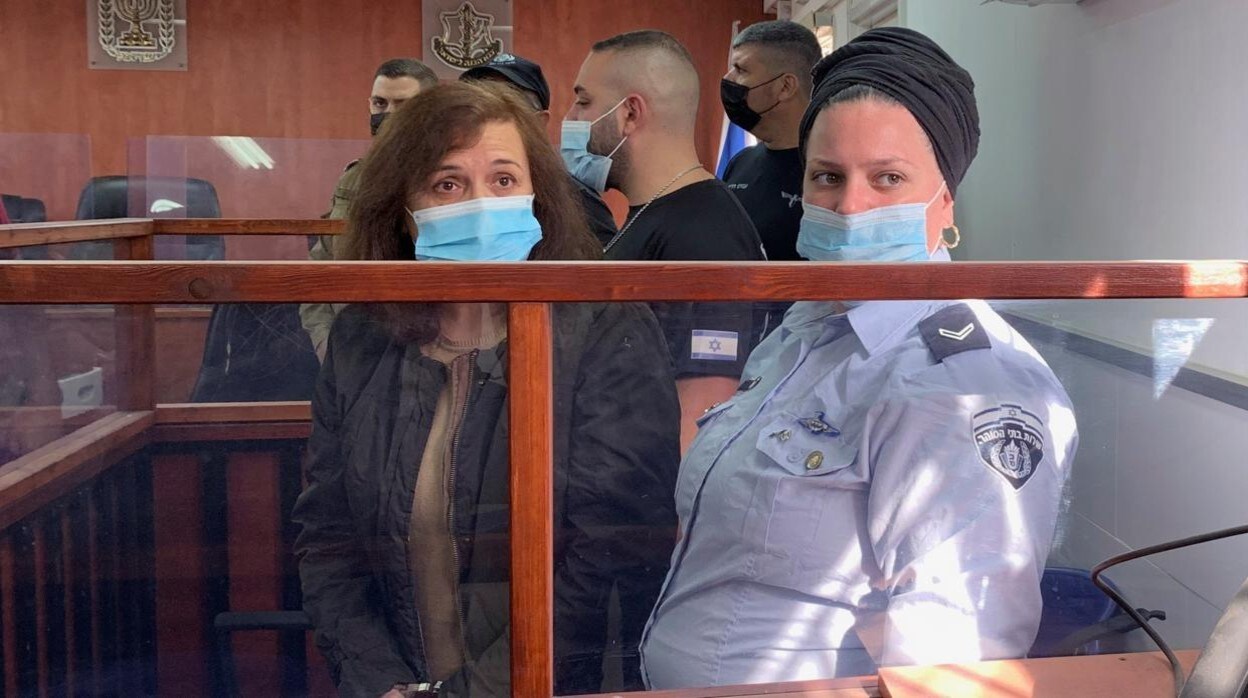 La trabajadora humanitaria española Juana Ruiz llega al tribunal militar israelí para escuchar la sentencia