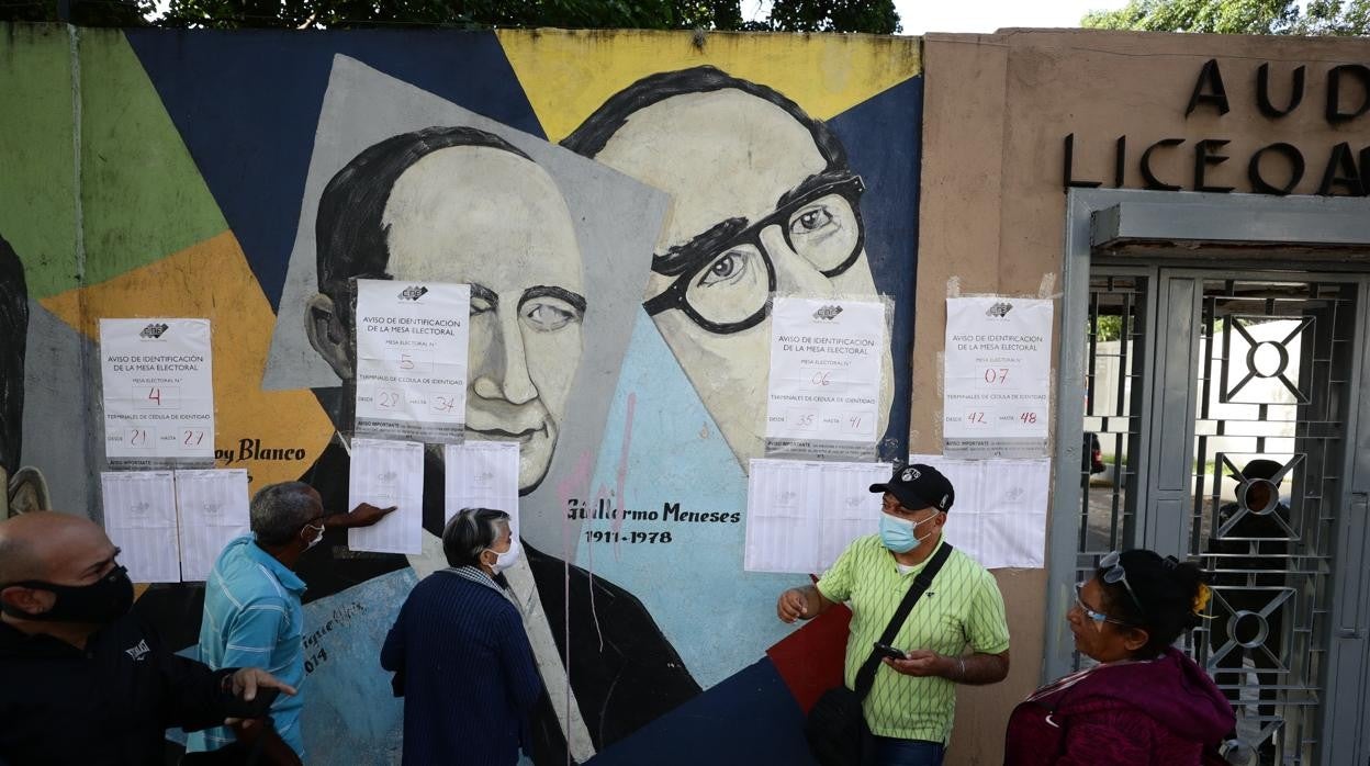 Un colegio electoral de Venezuela este domingo