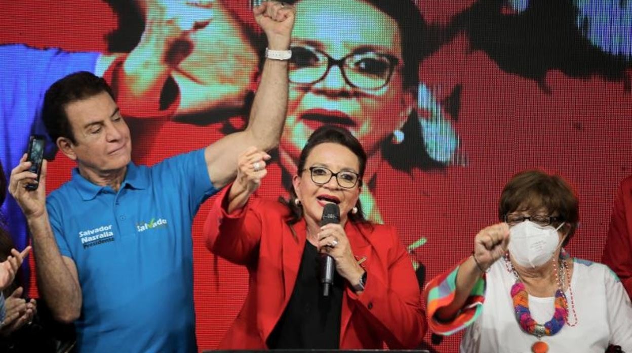 Xiomara Castro celebra su victoria electoral en Honduras