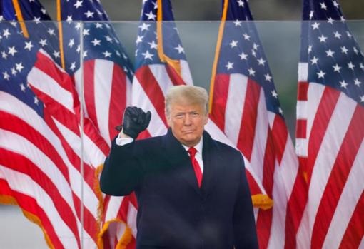 Donald Trump, durante el mitin que organizó el 6 de enero de 2021