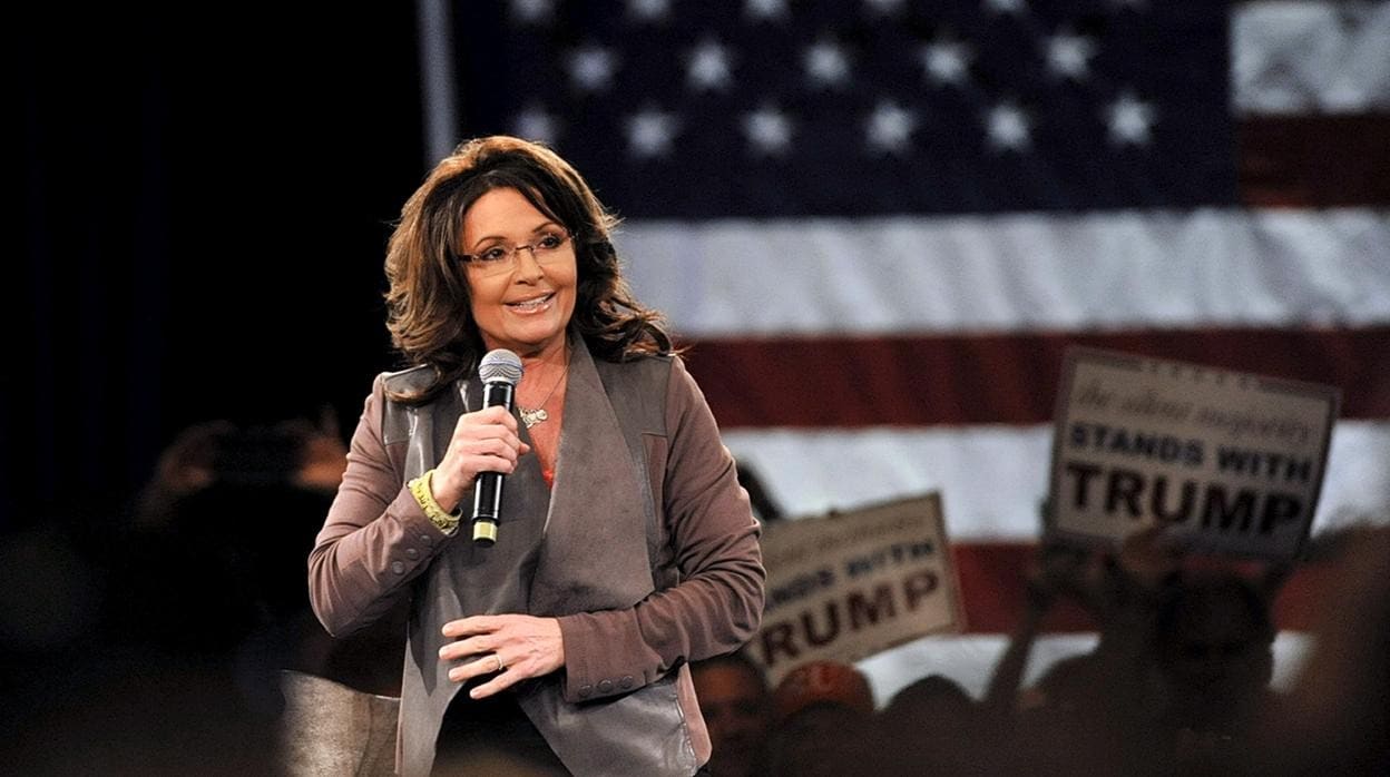 Sarah Palin, durante su intervención en en acto electoral en Tampa (Florida) en 2016