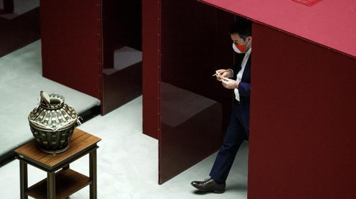 Matteo Salvini, en el quinto voto celebrado ayer en el Parlamento italiano