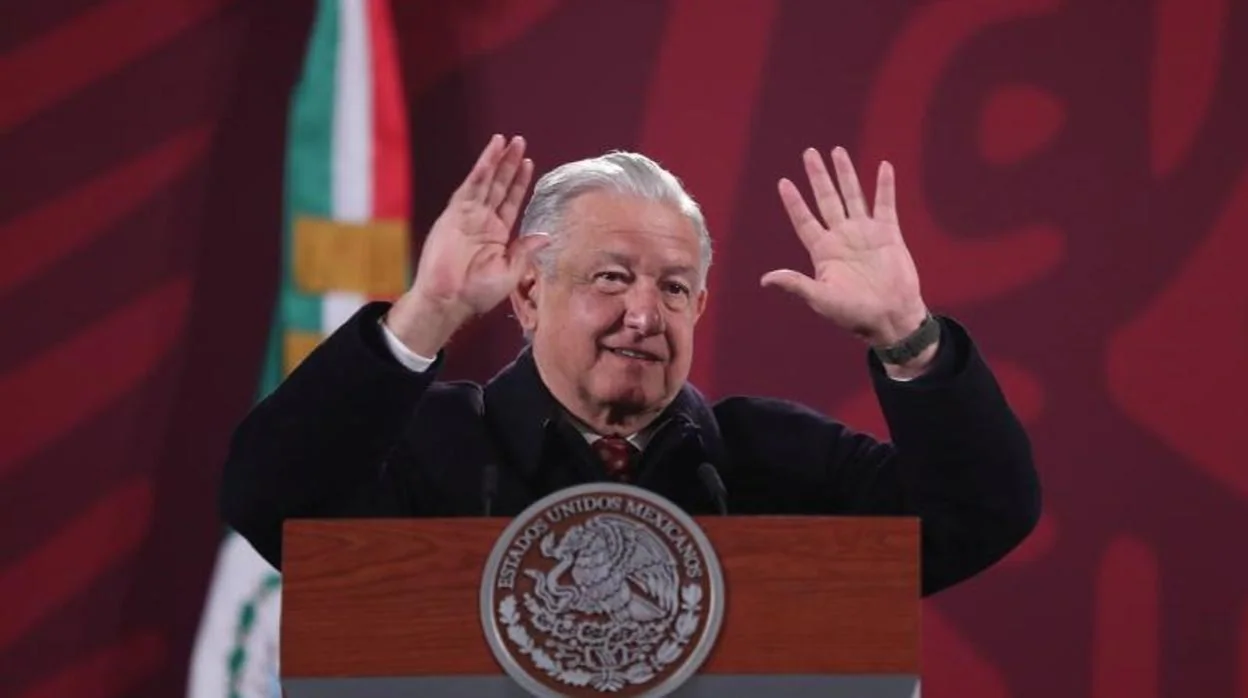 El presidente de México este miércoles, durante sus polémicas declaraciones