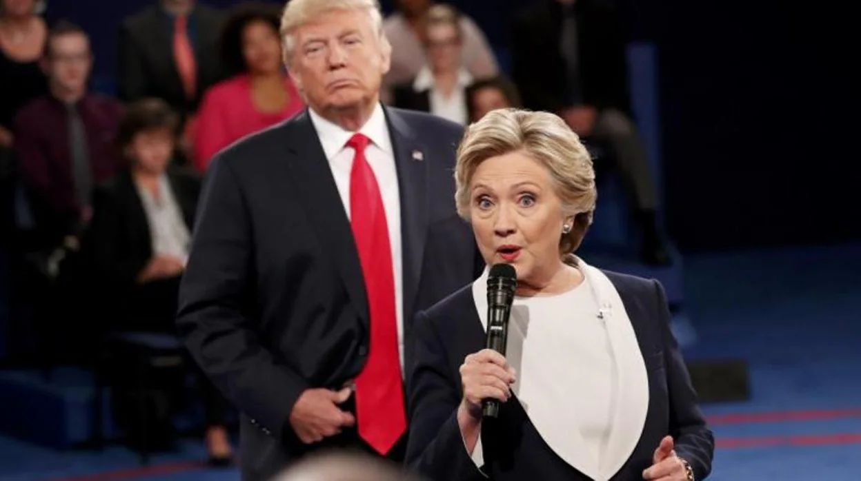 Uno de los debates entre Hillary Clinton y Donald Trump en 2016