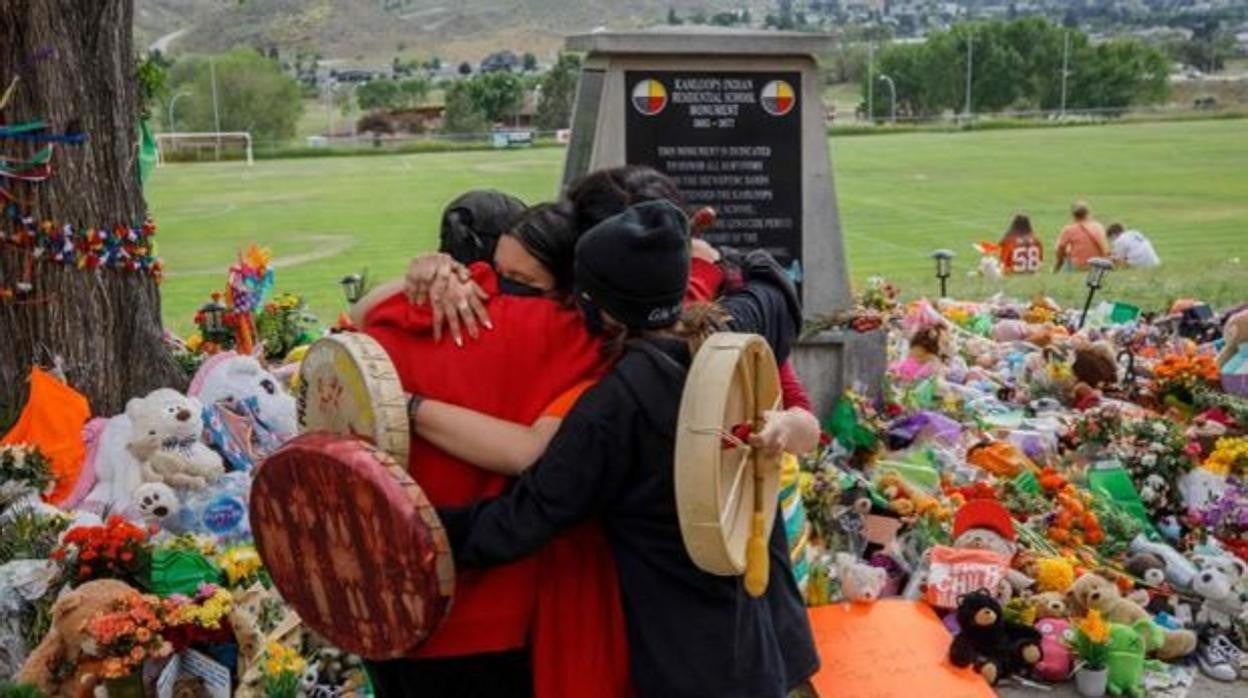 Imagen del homenaje realizado este verano a los más de 200 niños encontrados en junio