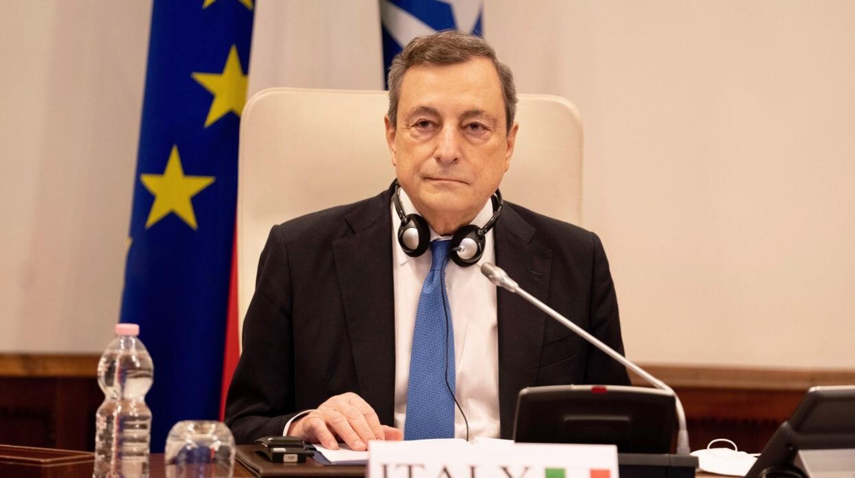 Draghi, en una reunión de la OTAN