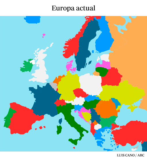 Así sería Europa si independentistas y nacionalistas cumplieran sus objetivos