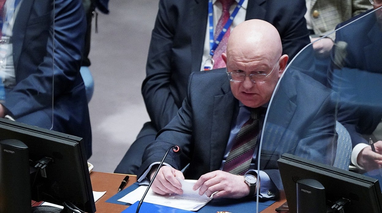 El embajador ruso en la ONU, Vasili Nebenzia