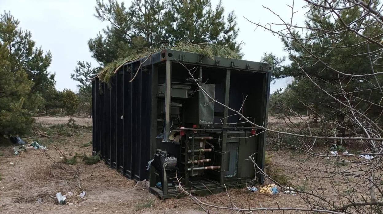 Un sistema de guerra electrónica ruso Krasukha-4 capturado por los ucranianos
