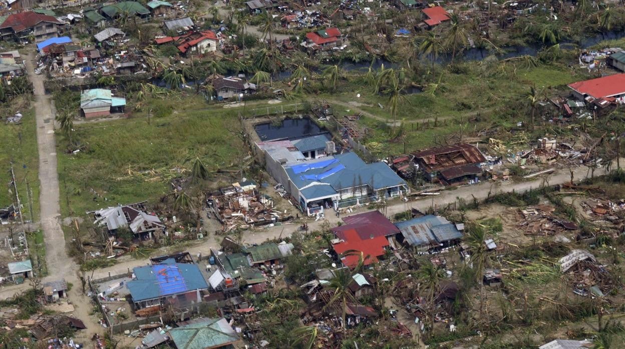 Destrozos causados por 'Megi' en Filipinas.