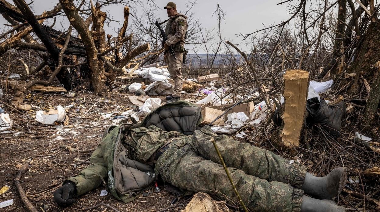 Un soldado ruso caído en Ucrania