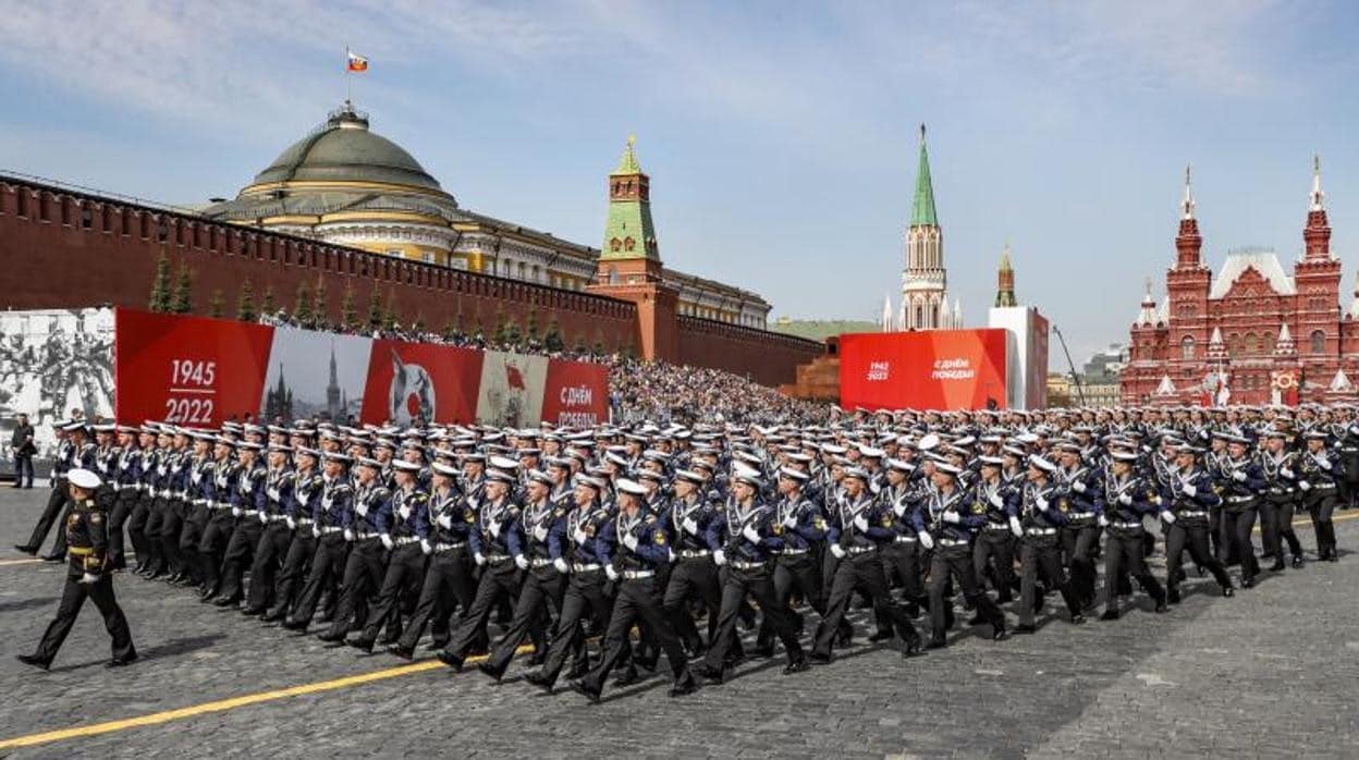 Ensayo general para el desfile del Día de la Victoria en Moscú