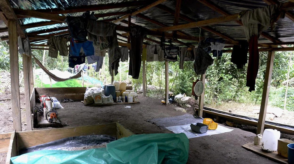 Vista de un laboratorio clandestino para la producción de cocaína, ubicado en Maracaibo, Venezuela AFP