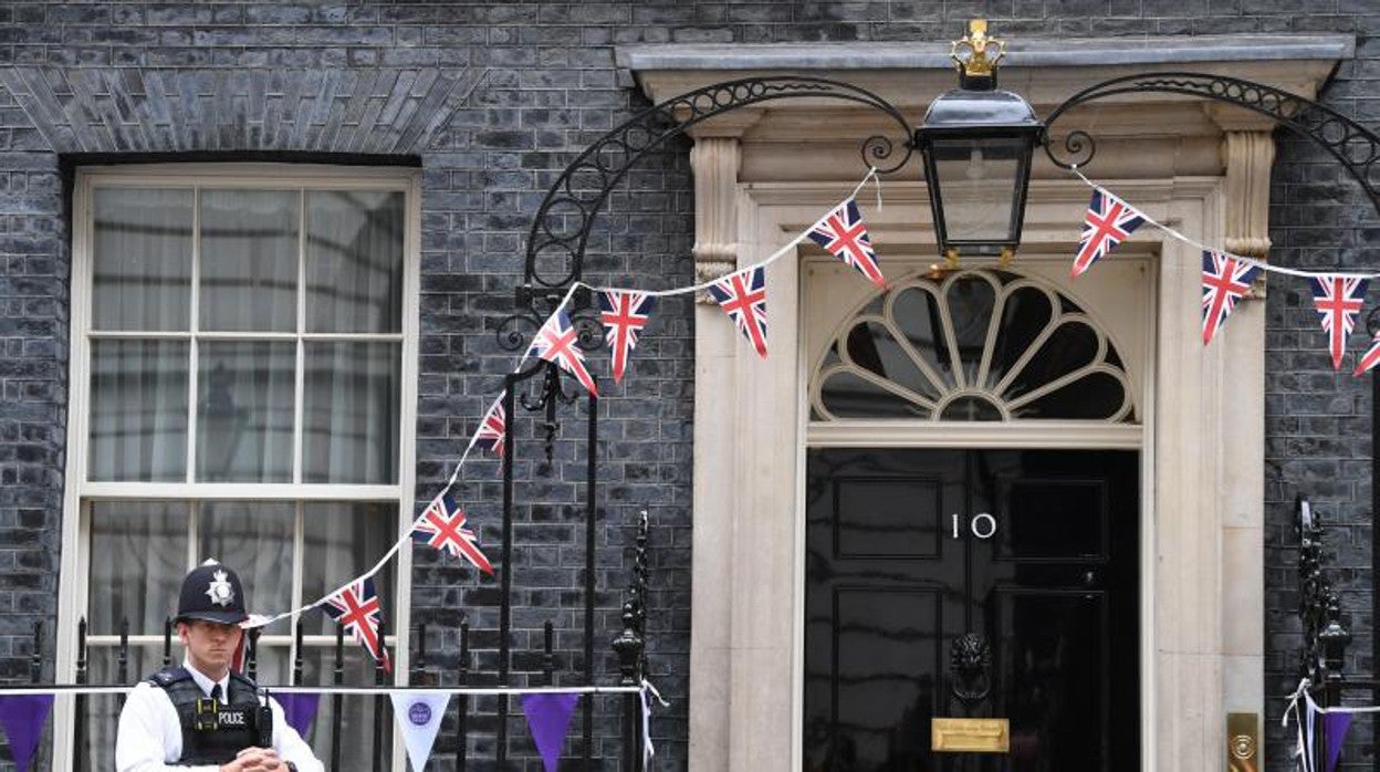 El número 10 de Downing Street, residencia del primer ministro británico