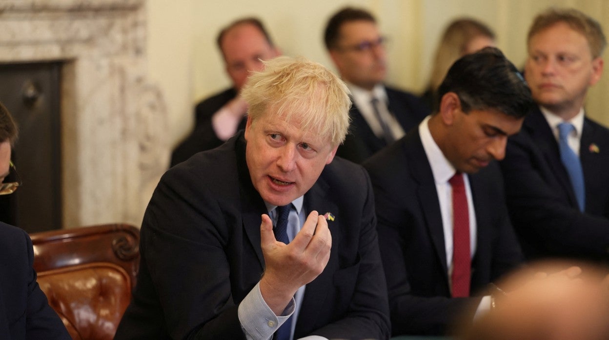 El primer ministro británico, Boris Johnson, el miércoles en Downing Street