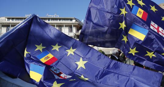 Manifestación en Tbilisi para expresar el apoyo a las aspiraciones de Georgia de entrar en la UE