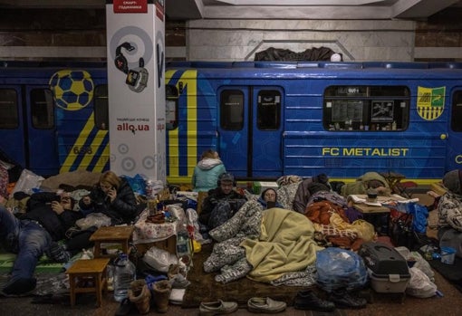 Metro de Járkov a principios del mes de marzo de 2022