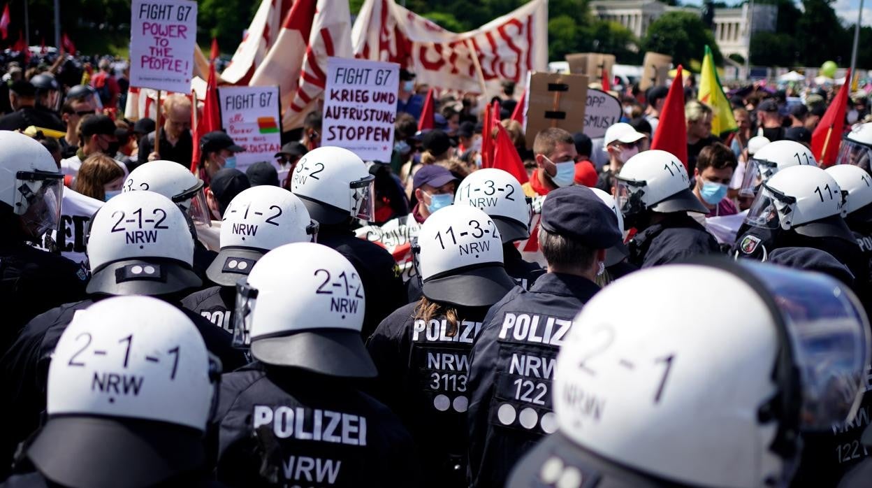 Protestas contra la cumbre del G-7 en Múnich