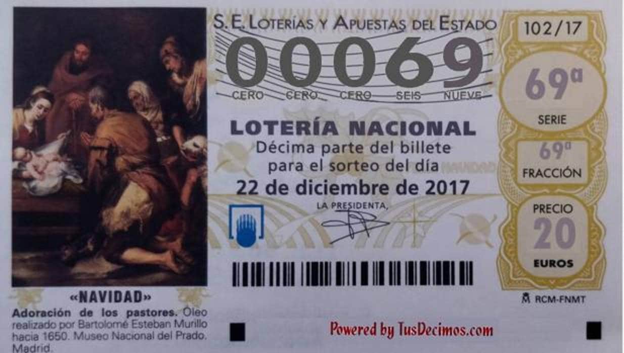 El Gordo de la Lotería de Navidad ha terminado tres veces con el número 69