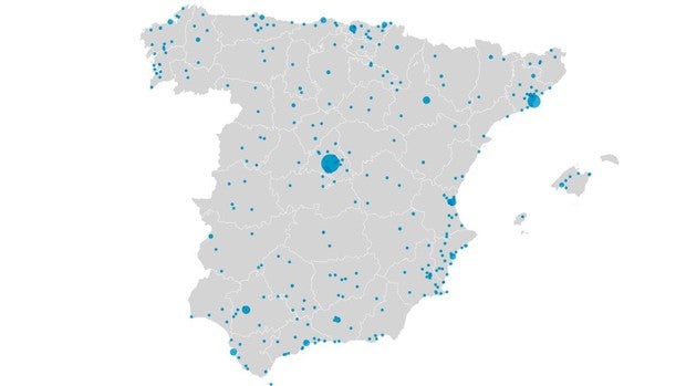 Provincias y ciudades más afortunadas de España en la Lotería de Navidad