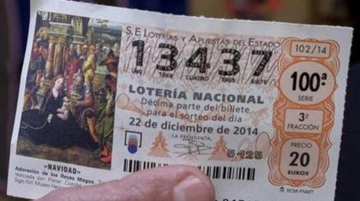 Décimo del sorteo de la Lotería de Navidad