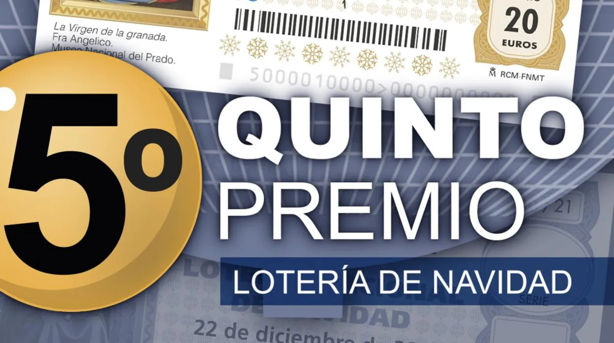 El quinto premio de la Lotería de Navidad otorga 6.000 euros al décimo