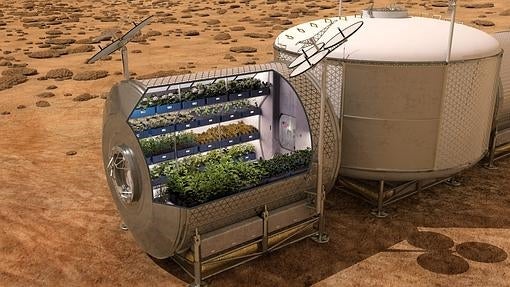 Máquina de cultivo para el experimento «Veggie»