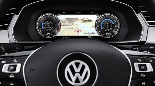 El Vlkswagen digital cockpit resulta realmente agradable y cómodo