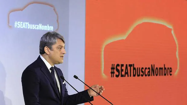 Luca de Meo, presidente de Seat, el día que presentó el proyecto #SEATbuscaNombre