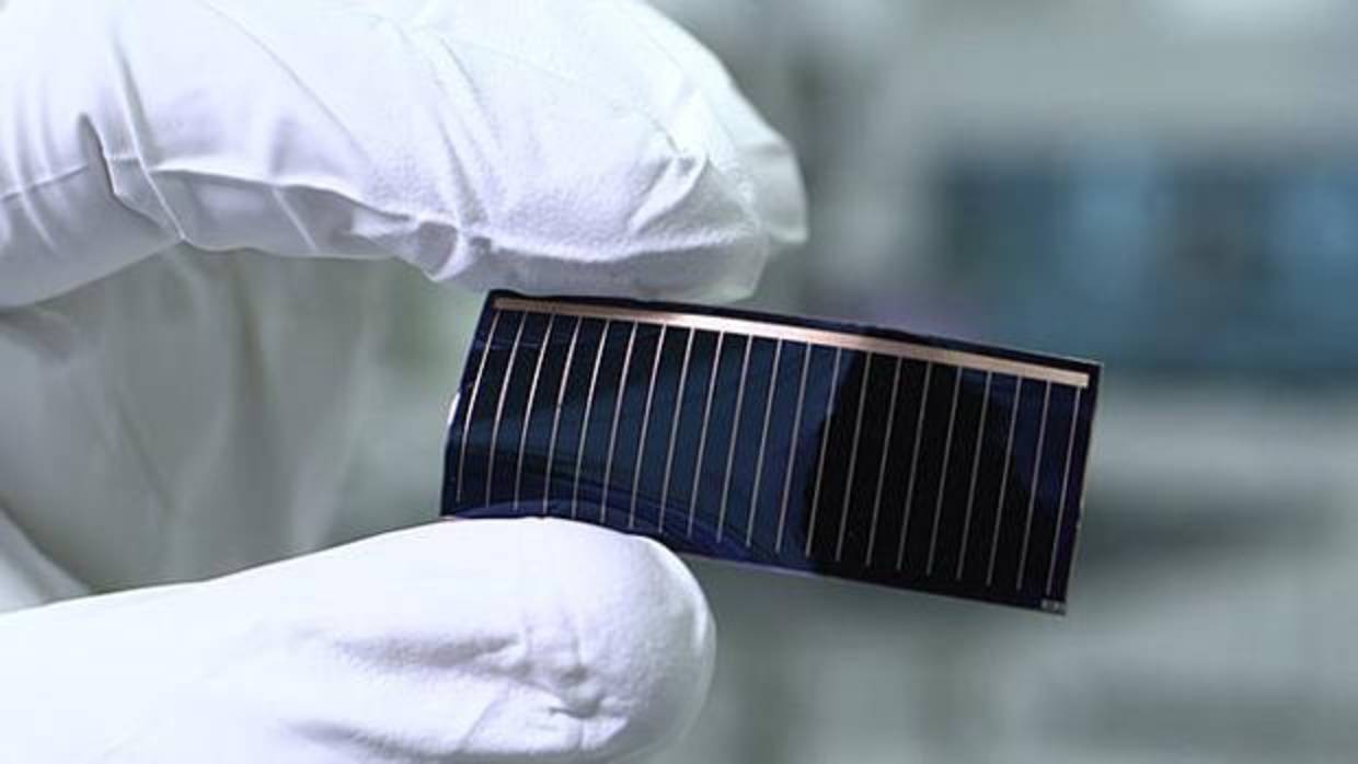Detalle de una célula solar